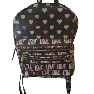 Under One Sky Multicolor Heart and Love Backpack